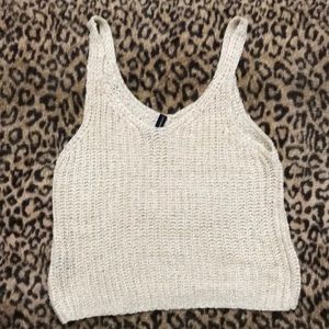 Beige knitted top